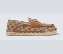 Loafers Horsebit GG aus Canvas