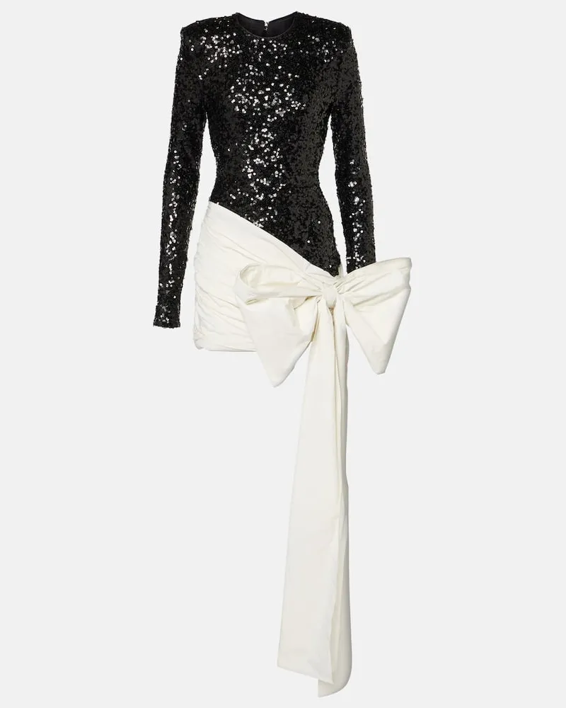 ROTATE Birger Christensen Minikleid mit Pailletten Schwarz