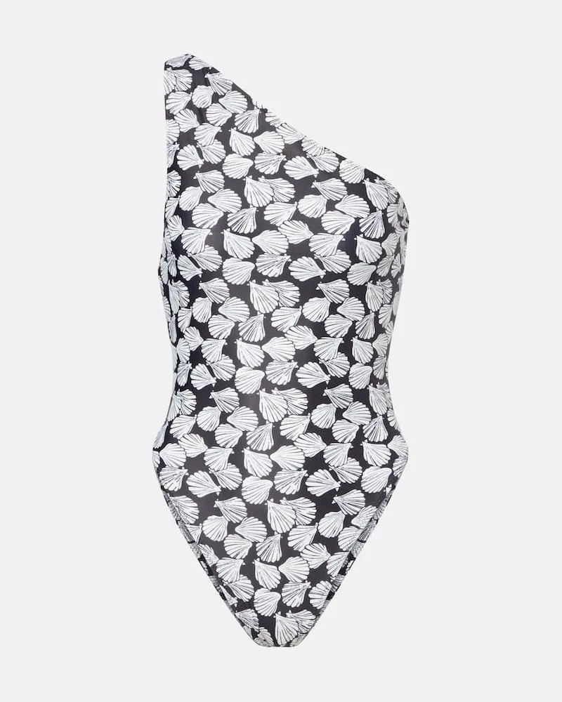 SAME Bedruckter Badeanzug Schwarz