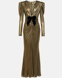 Alessandra Rich Verzierte Robe Gold