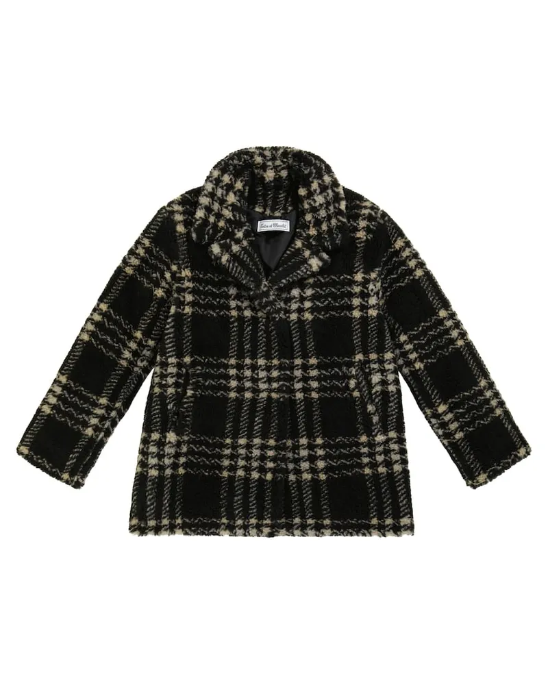 Tartine et Chocolat Karierte Jacke Schwarz