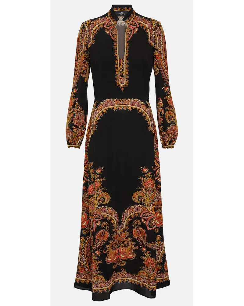 Etro Midikleid Schwarz