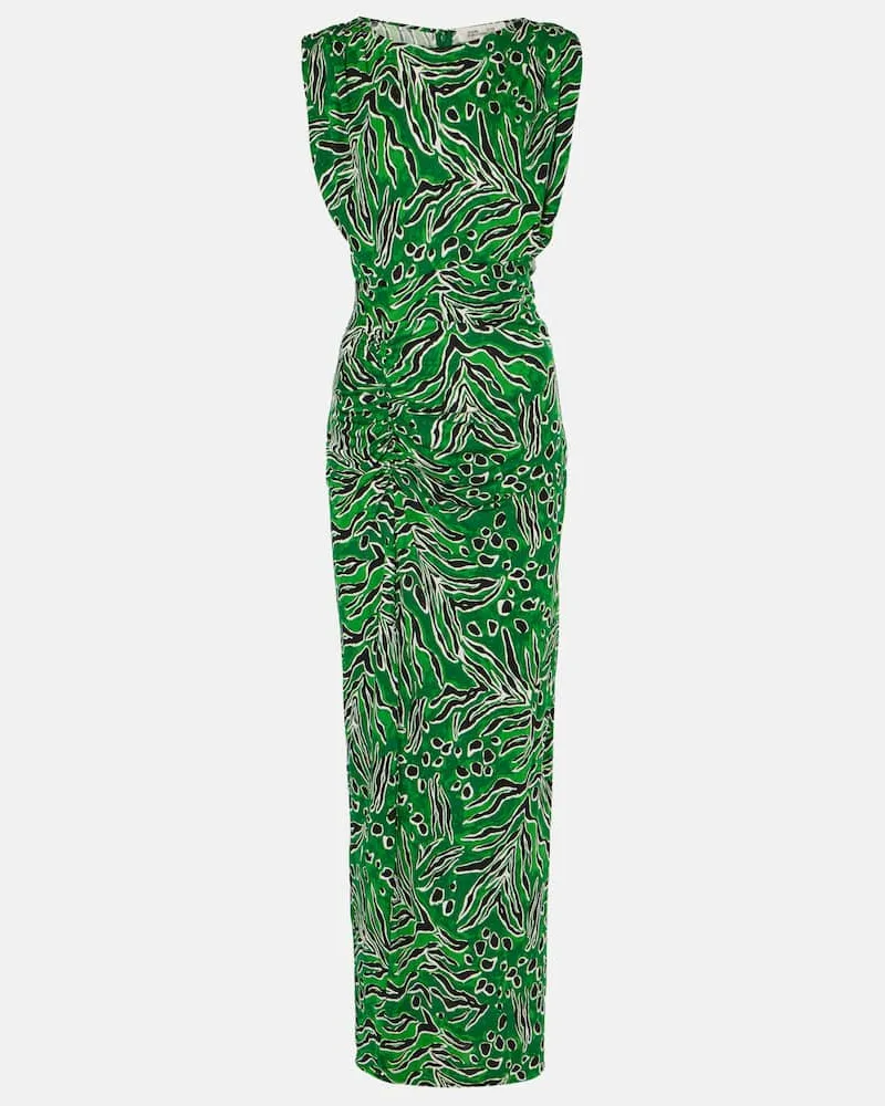 Diane von Furstenberg Bedrucktes Midikleid Gertrude Grün