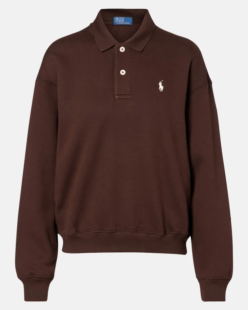 Ralph Lauren Polopullover aus einem Baumwollgemisch Braun