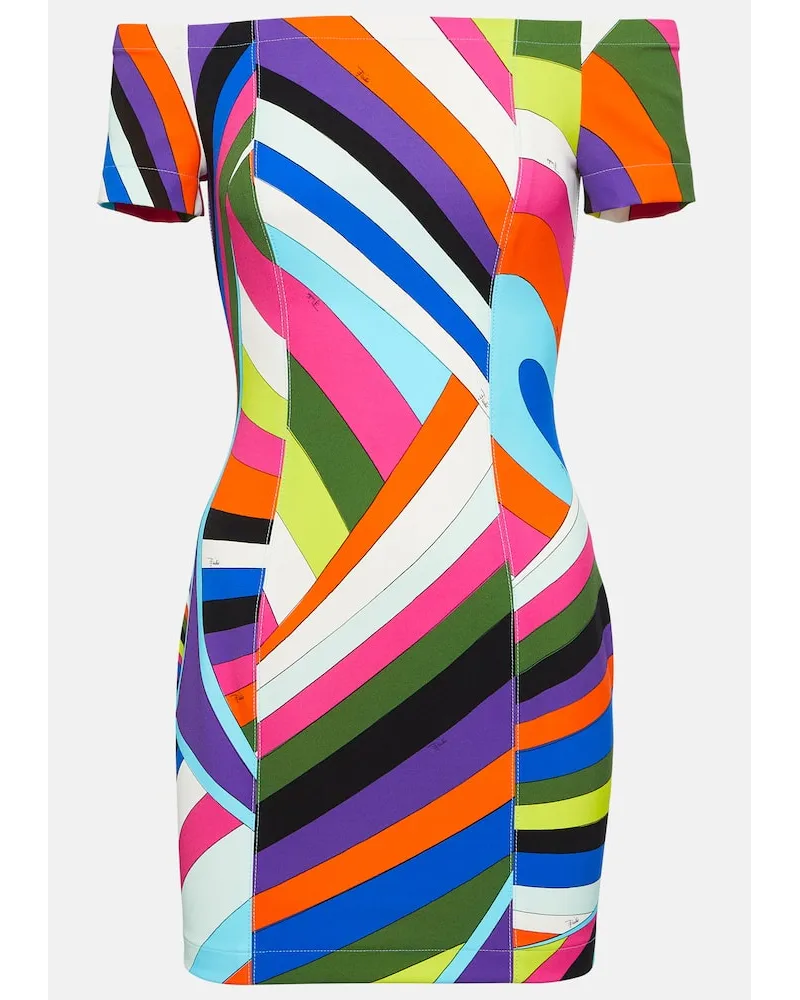 Emilio Pucci Bedrucktes Minikleid Multicolor