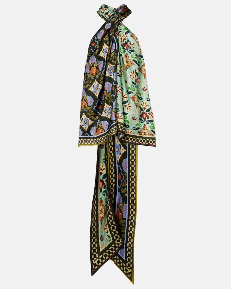 ALEMAIS Alémais Top Cece aus Seide Multicolor