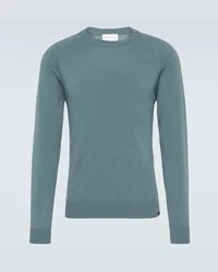 Derek Rose Pullover Finley aus Kaschmir Blau