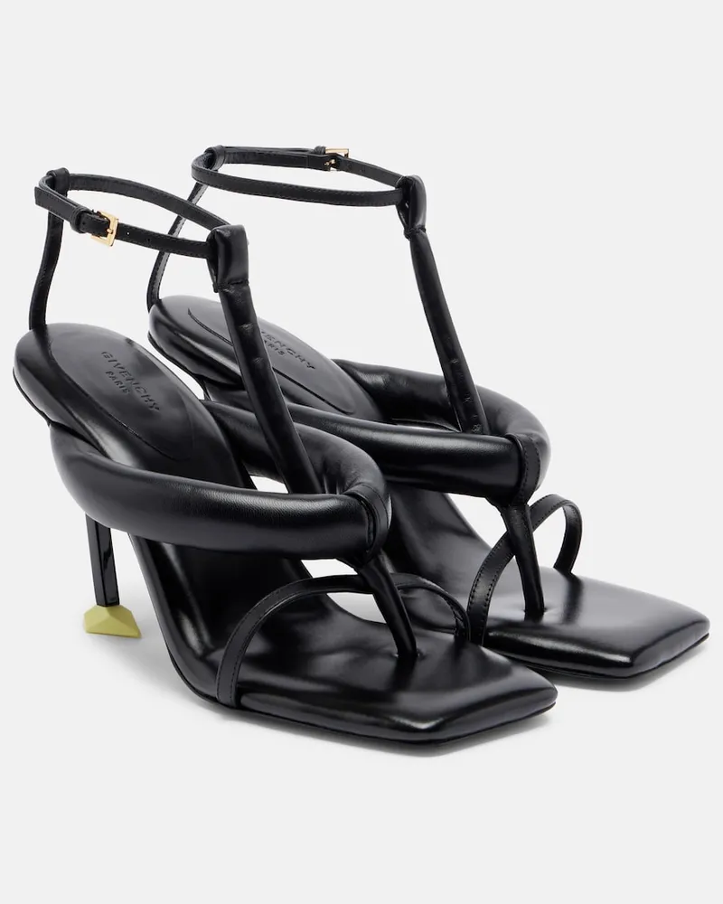 Givenchy Sandalen Boudoir aus Leder Schwarz