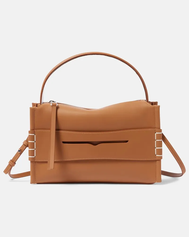 J.W.Anderson Schultertasche Loafer aus Leder Braun