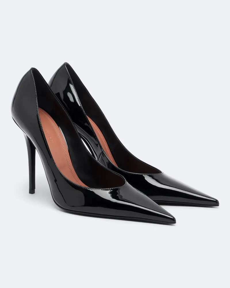 Amina Muaddi Pumps Anok aus Lackleder Schwarz