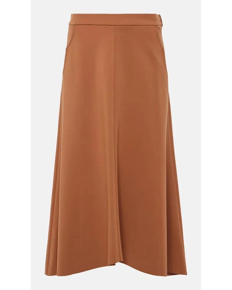 Dorothee Schumacher Midirock Emotional Essence aus Jersey Braun