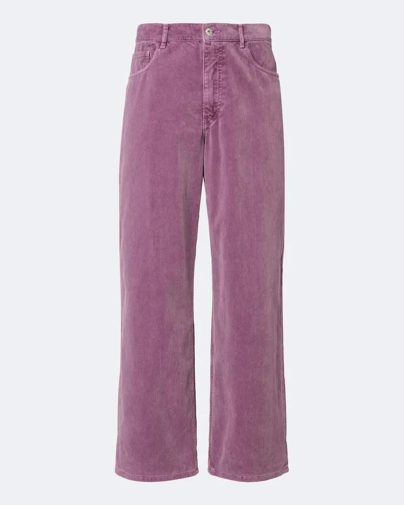 AURALEE Weite Hose aus Baumwoll-Cord Violett