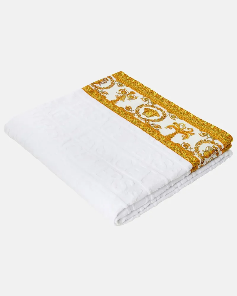 Versace Strandhandtuch Versace Allover Weiß