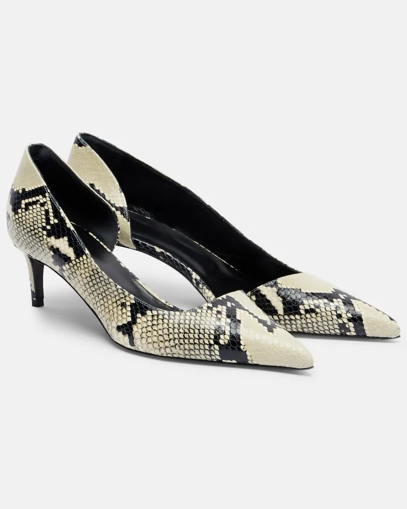 KHAITE Pumps Jett D'Orsay 45 aus Leder Beige