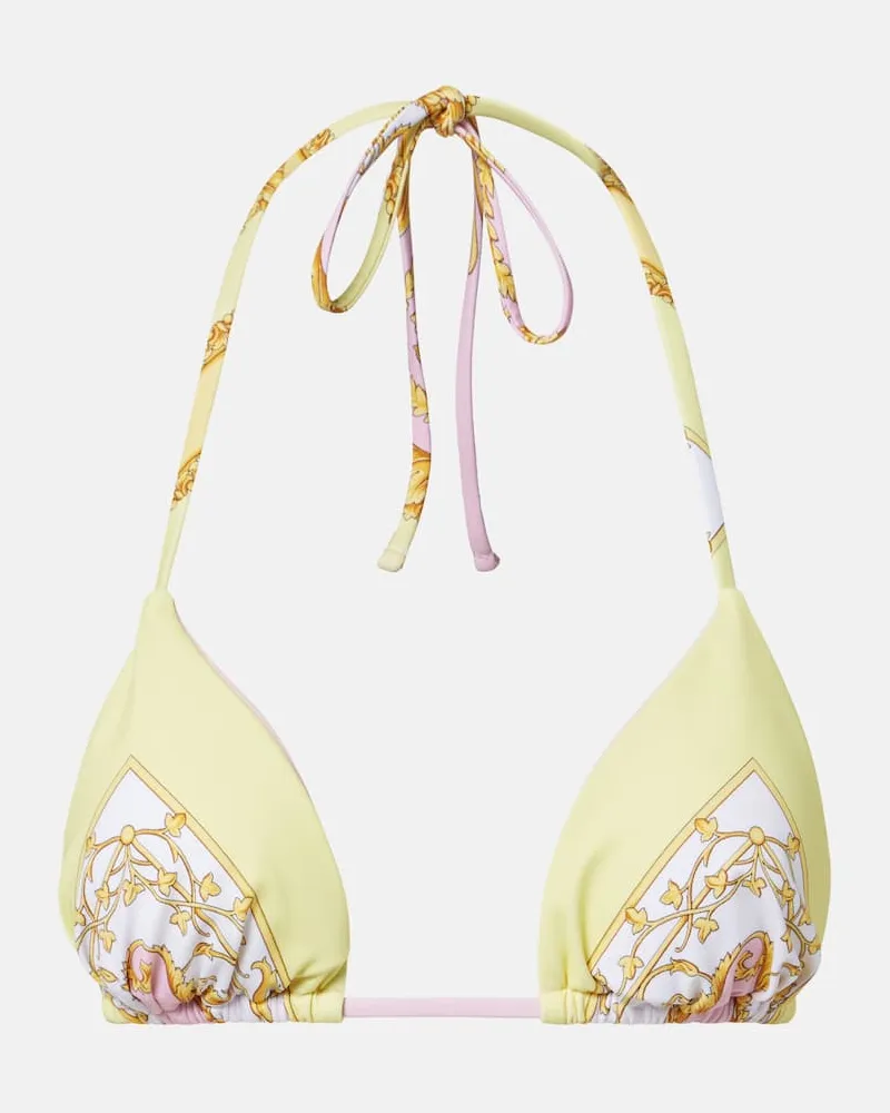 Versace Bikini-Oberteil Barocco Multicolor