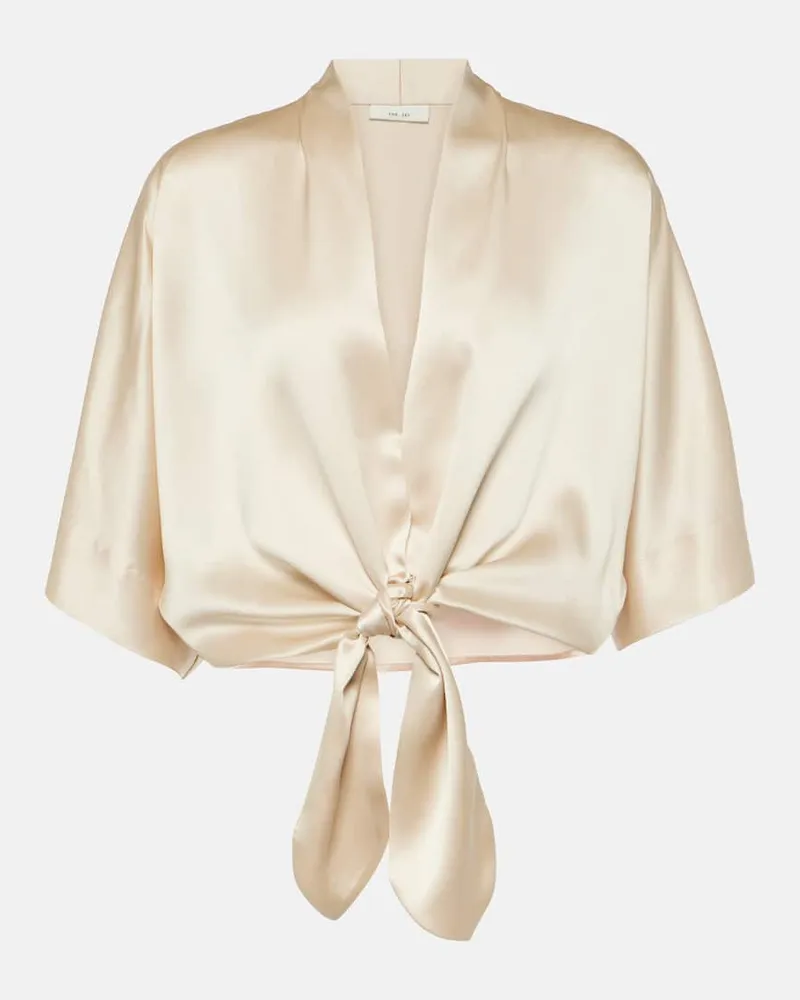 The Sei Top aus Seide Beige
