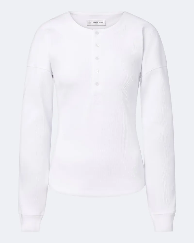 Victoria Beckham Top Hazel aus Baumwolle Weiß