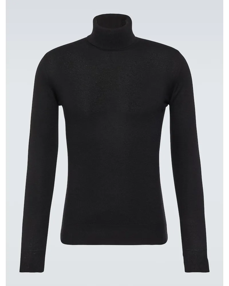 Loro Piana Rollkragenpullover aus Kaschmir Schwarz