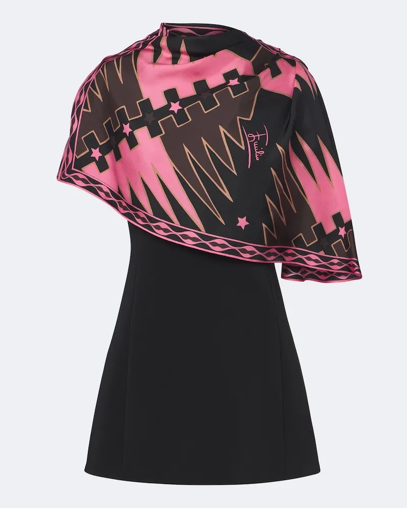 Emilio Pucci Minikleid Valdimontone aus Cady Schwarz