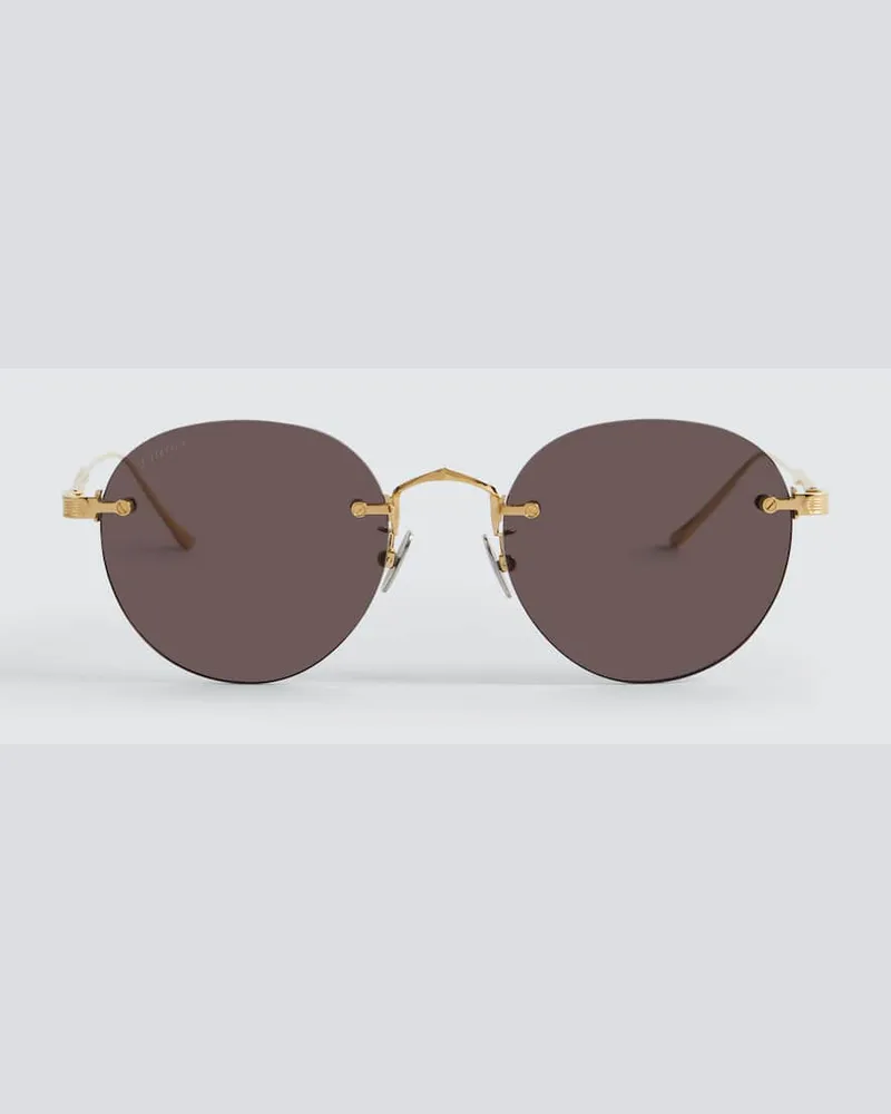 Cartier Runde Sonnenbrille Signature C de Cartier Gold