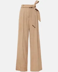 Joseph Weite High-Rise-Hose Atlas Beige