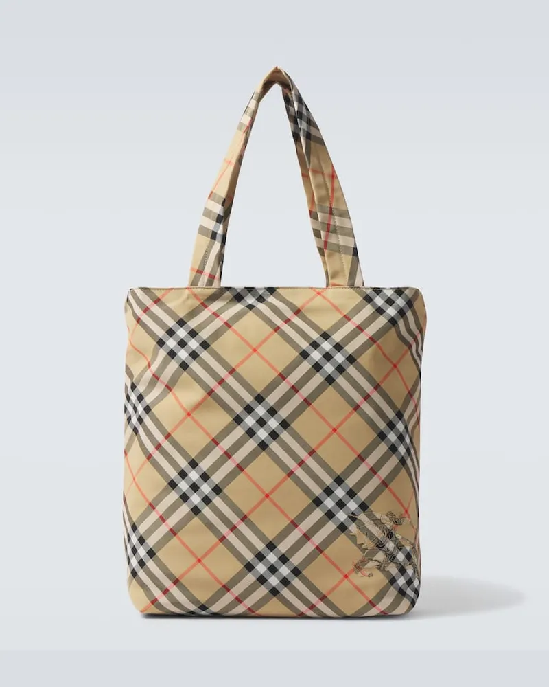 Burberry Tote  Check EKD Beige