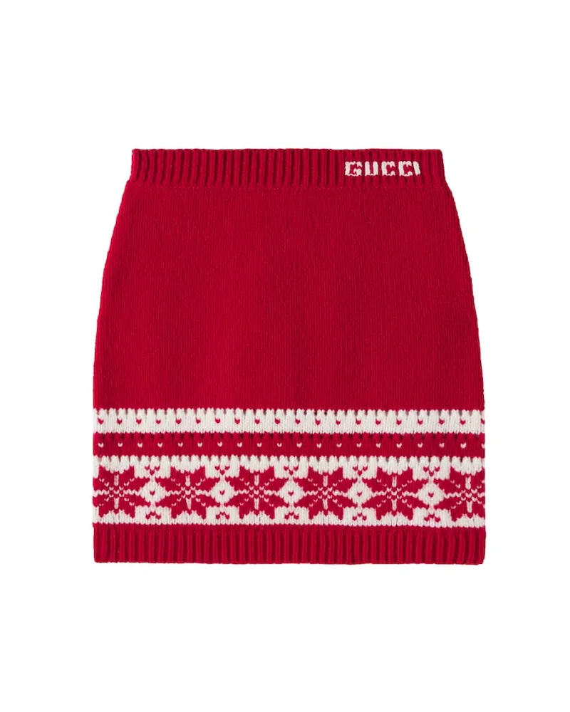 Gucci Rock aus Wolle Rot