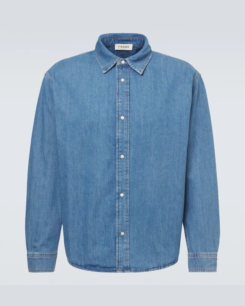 Frame Denim Jeanshemd Blau