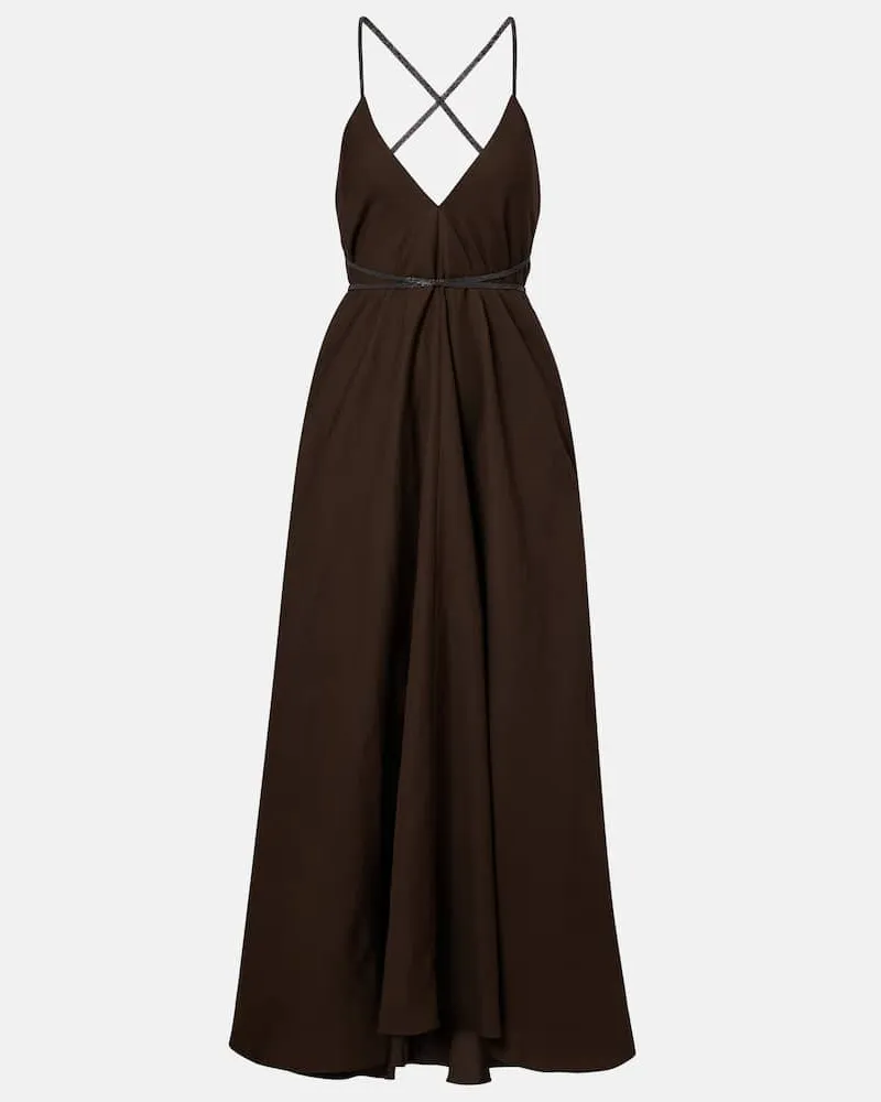 Brunello Cucinelli Maxikleid Braun