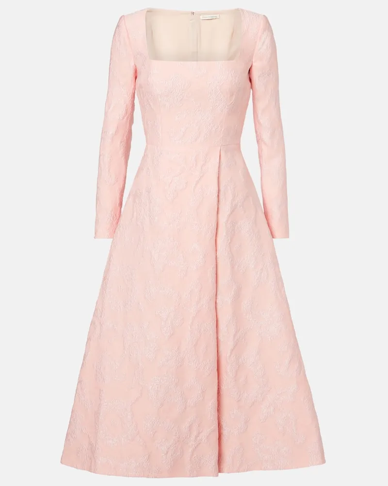EMILIA WICKSTEAD Midikleid Glenda aus Crêpe Rosa
