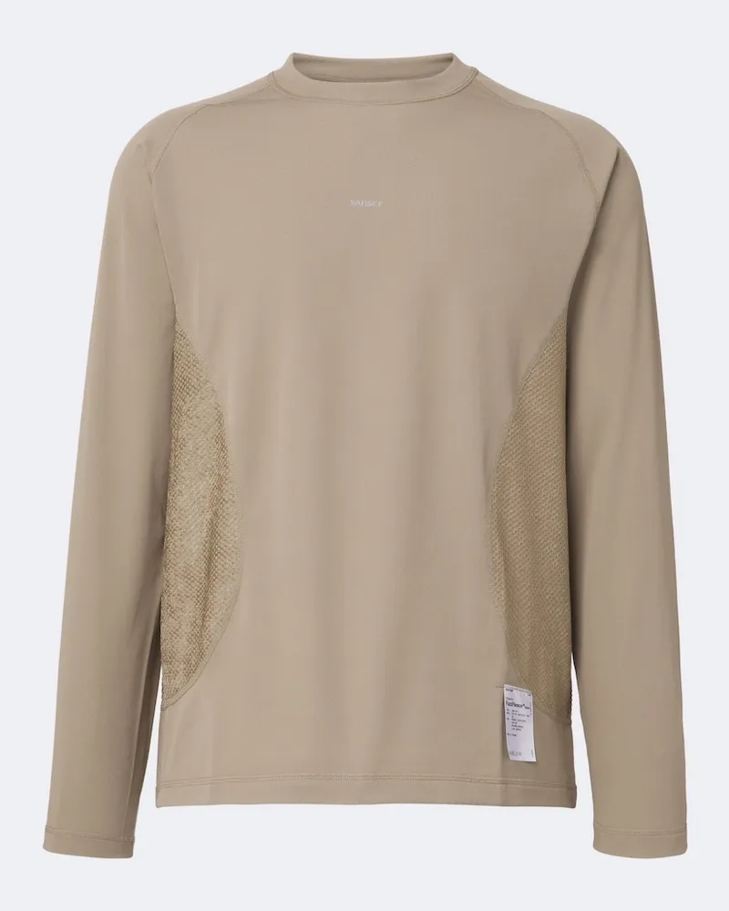 Satisfy Longsleeve FuzzFleece Octa aus Jersey und Trikot Braun