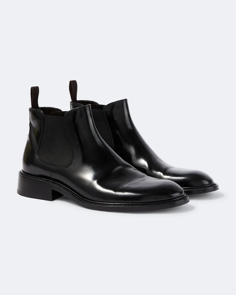 The Row Chelsea Boots Gable aus Leder Schwarz