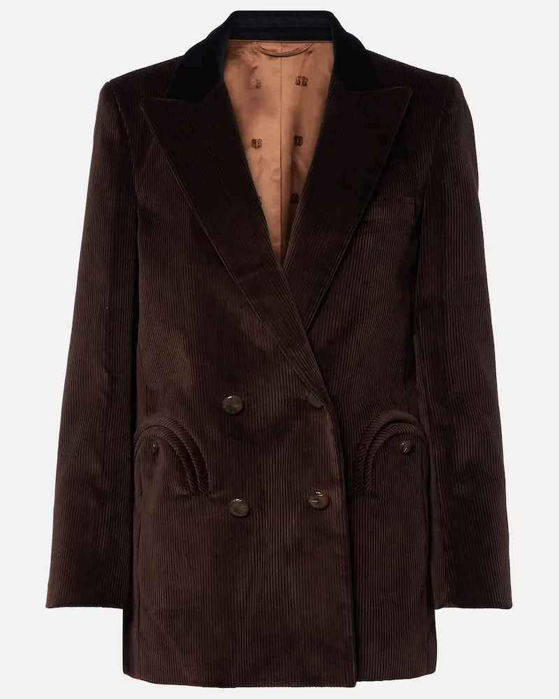 Blazé Milano Blazé Milano Blazer Everyday aus Baumwoll-Cord Braun