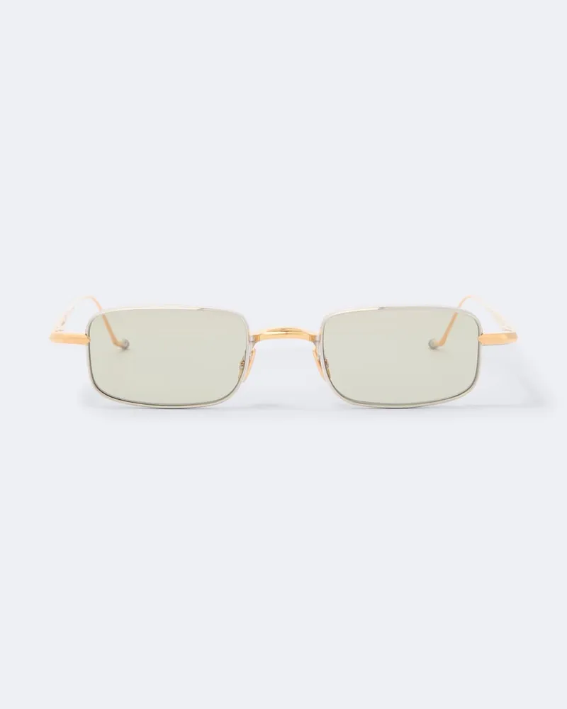 Jacques Marie Mage Eckige Sonnenbrille Dusk Gold