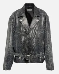 Alessandra Rich Lederjacke Schwarz