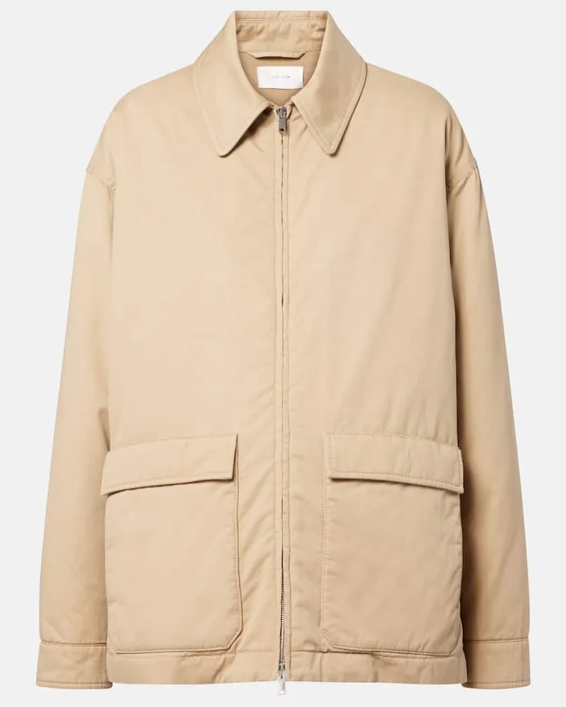 The Row Jacke Aurelius aus Baumwolle und Kaschmir Beige