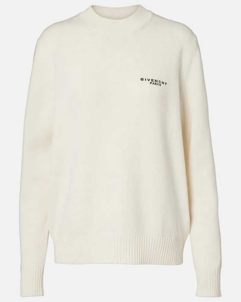 Givenchy Pullover aus Wolle und Kaschmir Weiß