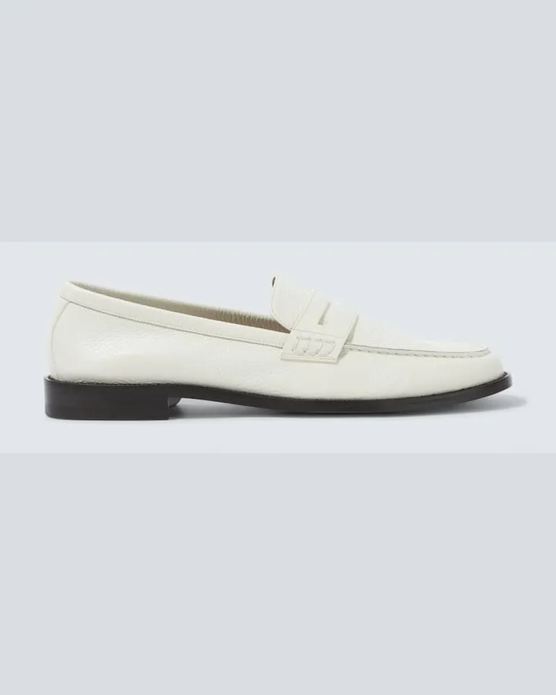 Manolo Blahnik Loafers Perry aus Leder Weiß