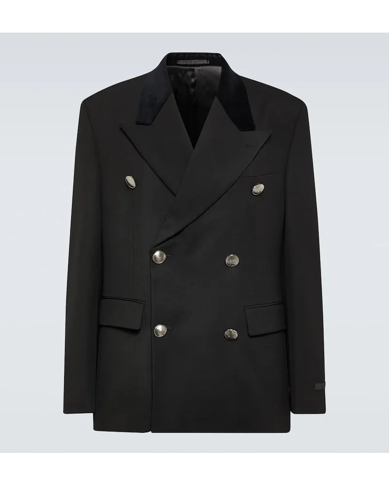 Prada Anzugjacke aus Schurwolle Schwarz