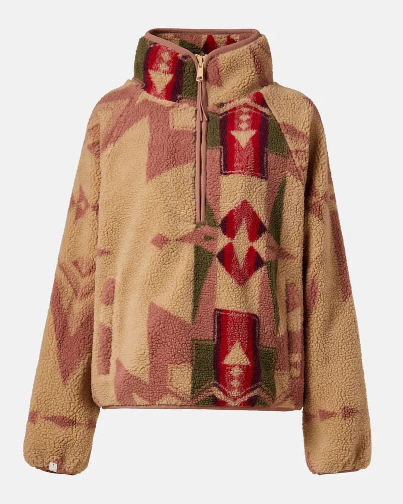 The Upside Bedruckter Pullover Harlow aus Fleece Multicolor