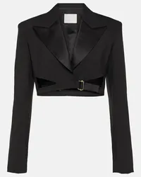 Dion Lee Cropped-Blazer Schwarz