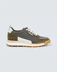 Thom Browne Sneakers Alumni mit Leder Gruen