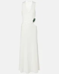 Christopher Esber Maxikleid Moodstone Weiss