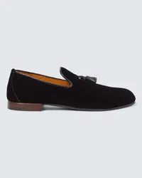 Tom Ford Loafers Nicolas aus Samt Schwarz