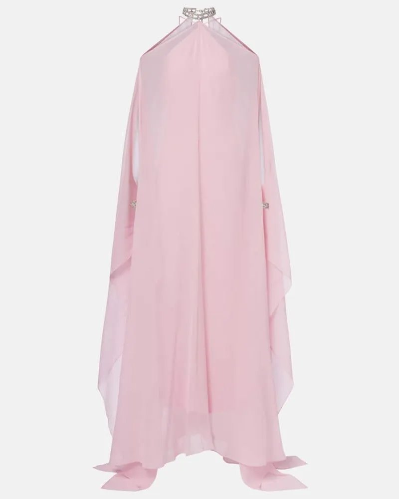 Taller Marmo Kaftan Sza Sza aus Crêpe-Chiffon Pink