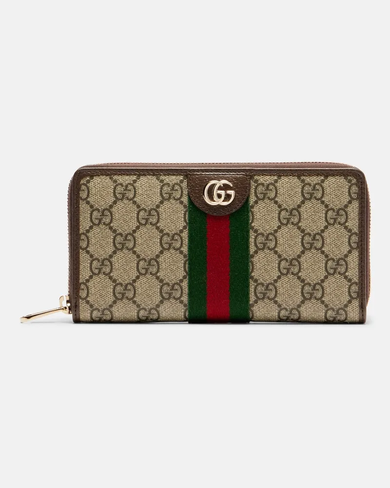Gucci Portemonnaie Ophidia mit Leder Multicolor