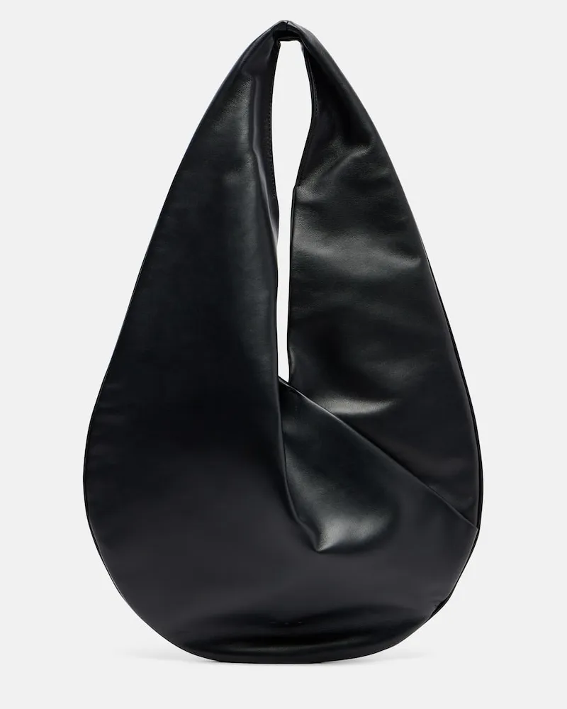Aesther Ekme Schultertasche Ora aus Leder Schwarz
