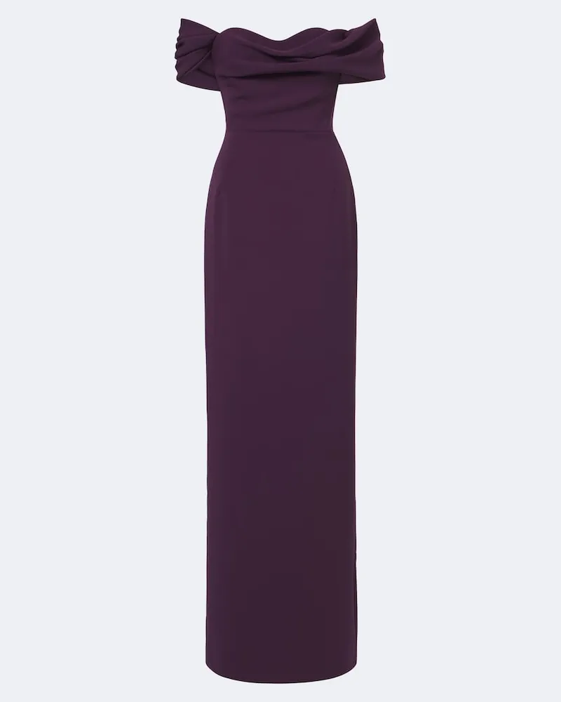 Carolina Herrera New York One-Shoulder-Robe Sofia aus Crêpe Violett