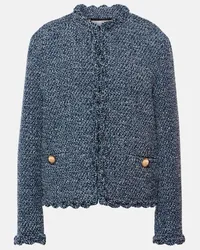 Valentino Garavani Jacke aus Tweed Blau