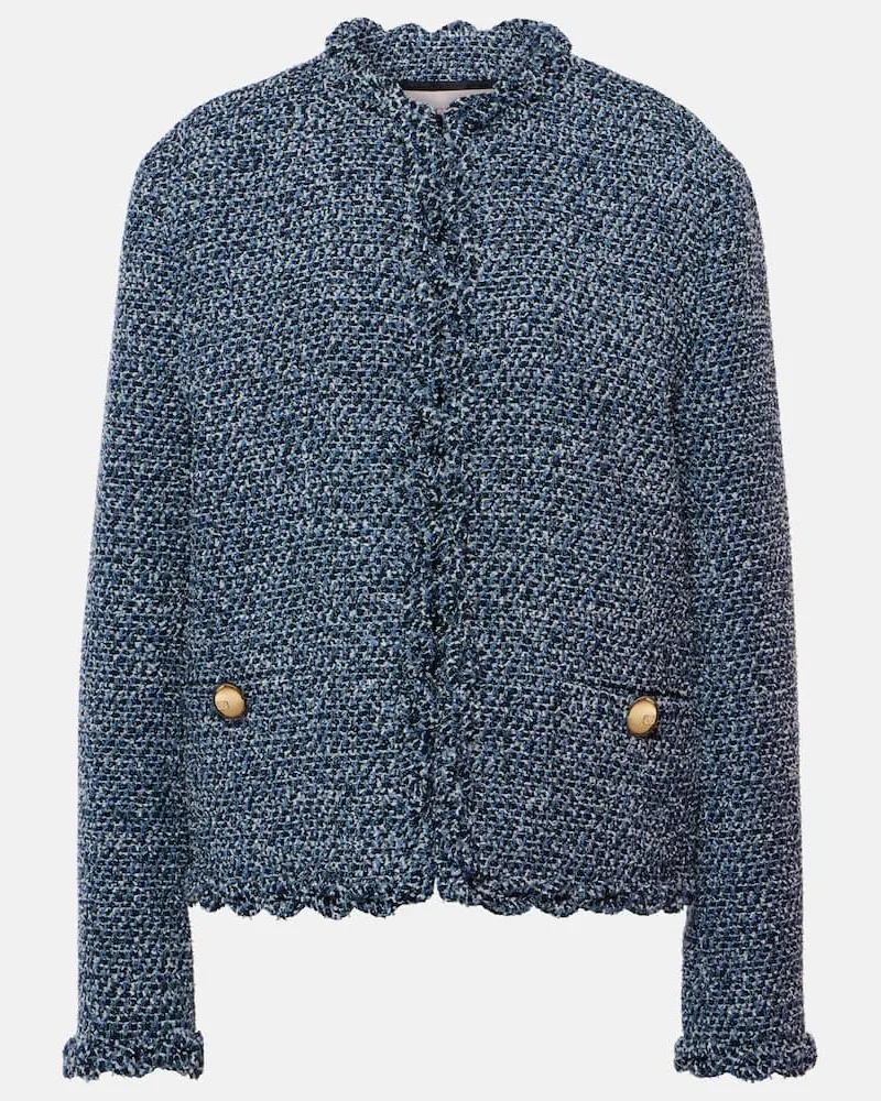 Valentino Garavani Jacke aus Tweed Blau